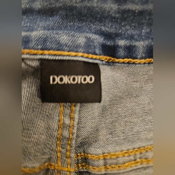 Dokotoo‎ Blue Denim Jeans  Destressed - Picture 6 of 6